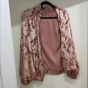 Floral Pink Women's Jacket